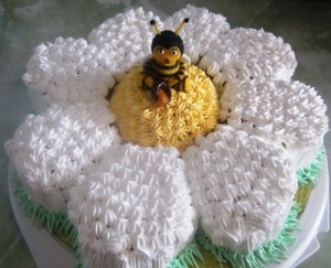 Цветок с пчелкой1